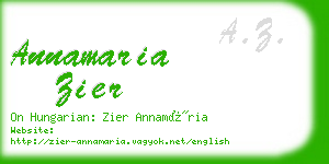 annamaria zier business card